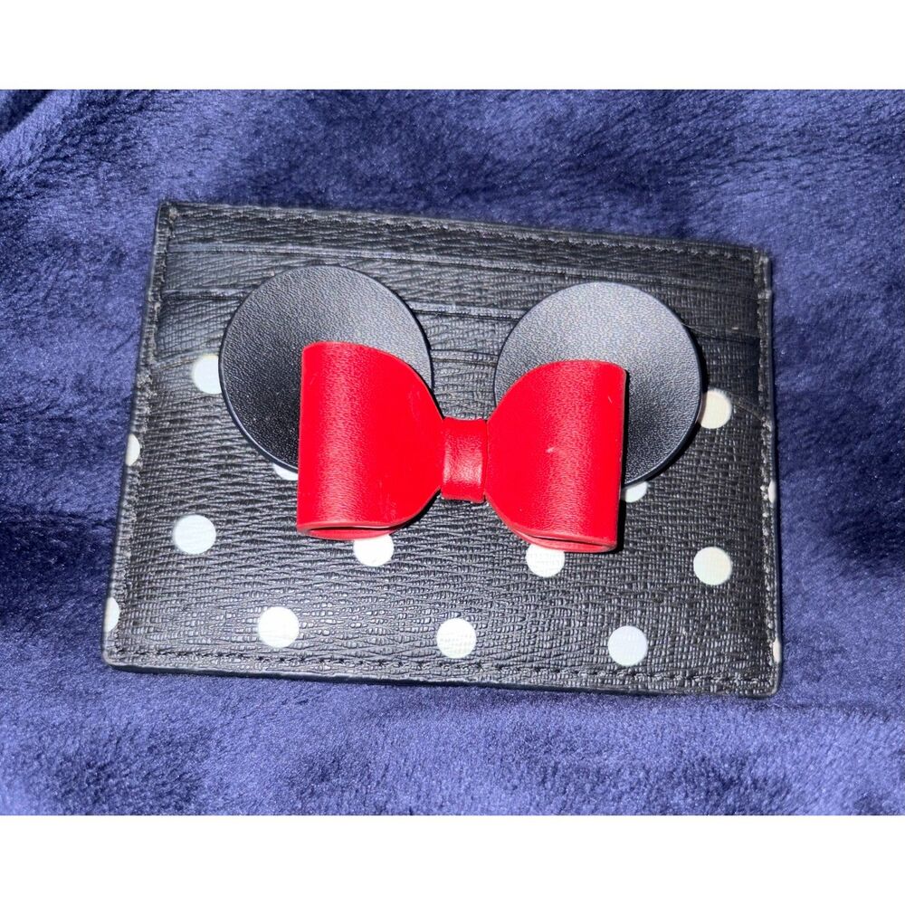 Kate Spade Polka Dot Timeless Minnie Mouse Whimiscal Collect Disney Card Holder